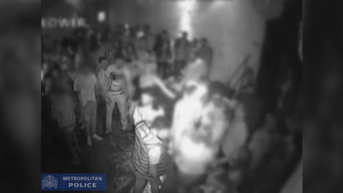 Footage of the acid attack has been released by police.