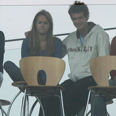 Andy Murray and Kim Sears during day four of the Wimbledon Lawn Tennis Championships at the All England Lawn Tennis and Croquet Club on June 28, 2007 in London, England.