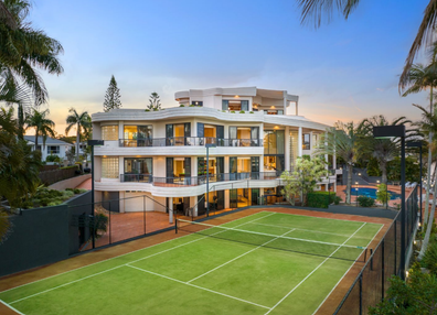 Queensland property for sale with a tennis court.