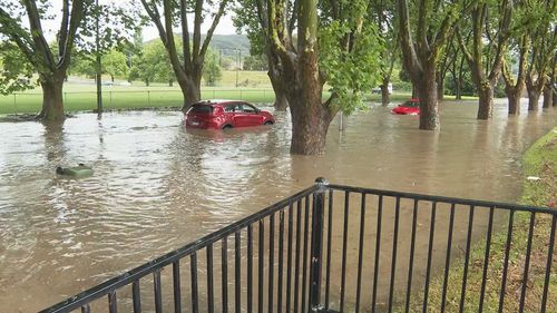 Sudden heavy rainfall caused the flash flooding in Lithgow.