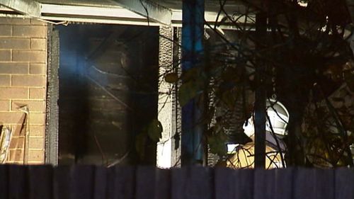 The fire is believed to have started at the front of the Clarinda home. (9NEWS)