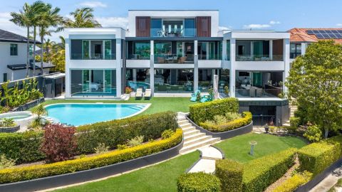 gold coast sorrento mansion for sale pool in the shape of spades card symbol domain 