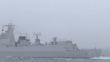 Australian warship travels through Taiwan Strait