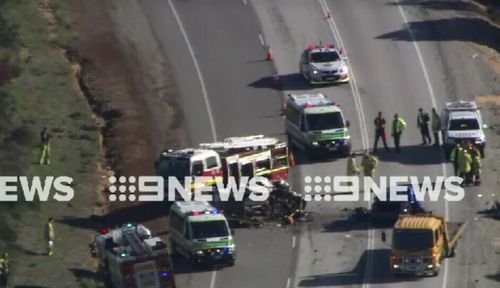 The road was blocked as officers from the major crash unit attended to investigate.