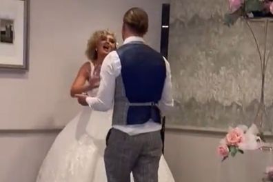 Jade Kennedy groom smashes cake into bride's face tiktok