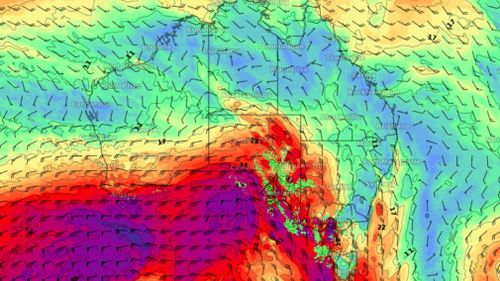 The wild winds are expected to hit Adelaide first, before lashing Melbourne. Graphic: WeatherZone