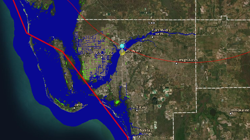 Coastal flooding is occurring along Florida's southwest coast after Hurricane Ian made landfall. 