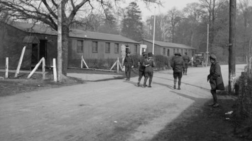 Hurdcott Camp in Wiltshire, southern England. Australian soldiers were based here in 1916 to 1918. (Australian War Memorial).