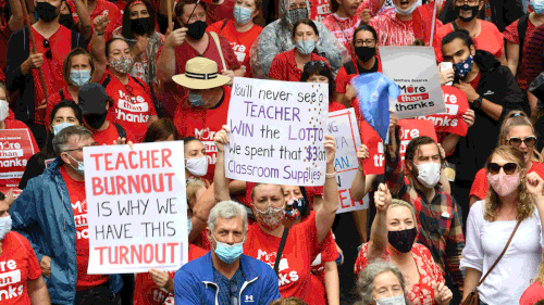 Sydney teacher strike NSW December 7 2021
