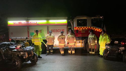 NSW Police, NSW Ambulance, and Fire and Rescue NSW (pictured) searched for the group.