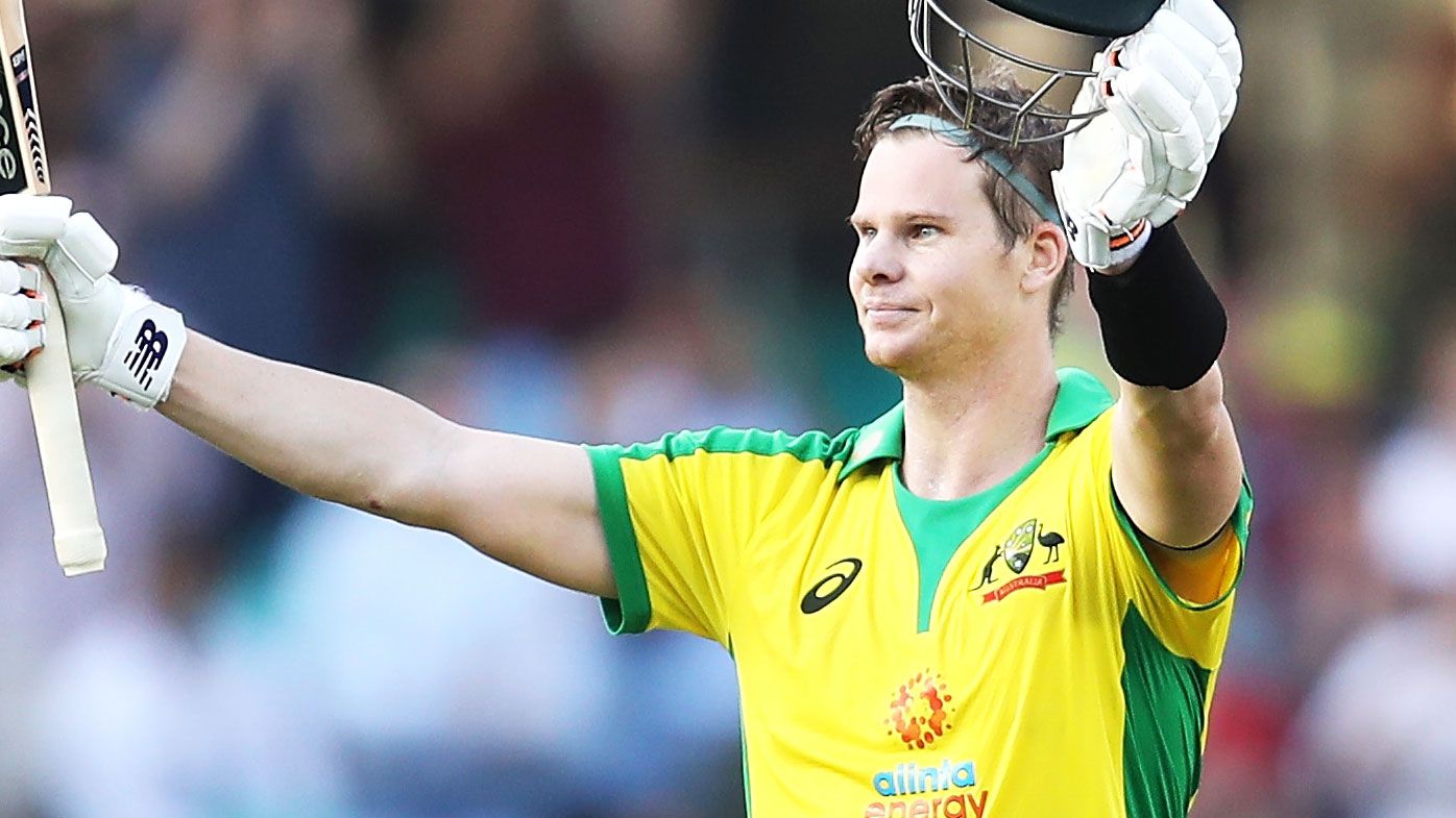 Steve Smith notched a memorable ton in the first ODI against India. (Getty)
