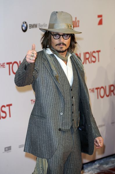 Johhny Depp attend the Photocall 'The Tourist' European Premiere at Hotel Adlon on December 14, 2010 in Berlin, Germany.