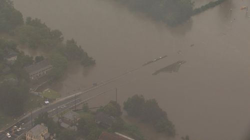 The Hawkesbury River is still causing concern for authorities. NSW floods
