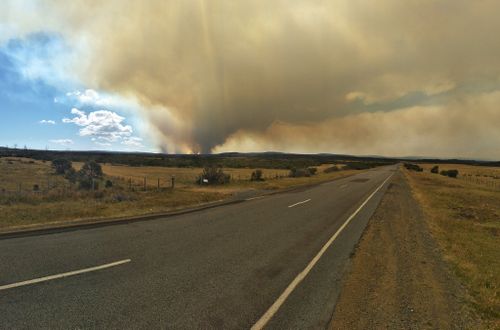 Tasmania bushfire. Picture: Jack Paynter/Twitter