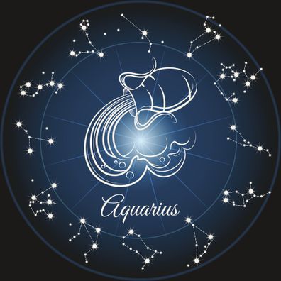 Aquarius star sign. Aquarius zodiac sign.