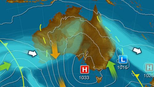 There are dual cold fronts hitting the country today. 
