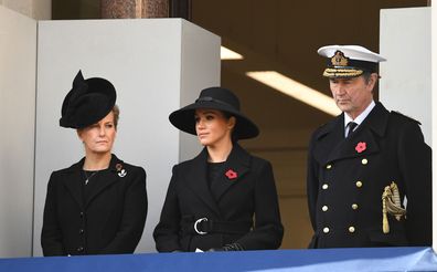 Queen Elizabeth Kate Middleton Meghan Markle and royals attend Remembrance Sunday