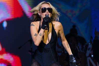 Miley Cyrus performs live on stage during day two of Lollapalooza Brazil Music Festival at Interlagos Racetrack on March 26, 2022 in Sao Paulo, Brazil. 