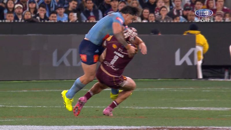 Staggs sin binned for ugly shot on Ponga | Nine.com.au