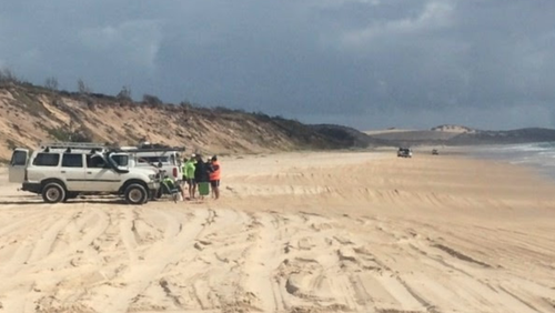 A young boy has been bitten by a dingo on Queensland's Fraser Island for the second time in weeks. 