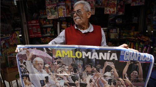 Mr Lopez Obrador appears well liked by his people. Picture: AP