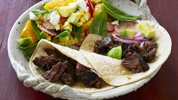 Beef cheek tacos