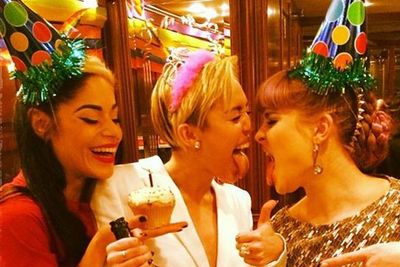 November 23: Can you believe Miley is only 21? The birthday girl boozed up with party pals Kelly Osbourne, Amber Rose and One Direction before a whole bunch of booty-shaking strippers joined the shindig. Oh and she had a nude Miley cake with cannabis leaves covering her bits! <br/><br/>Naked Cyrus, twerking strippers and drugs...would we expect anything else?<br/>