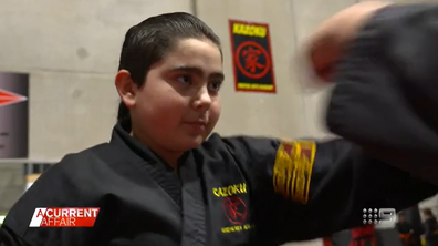 Nicky Tadros accomplished his goal in karate after surviving a chopper crash.