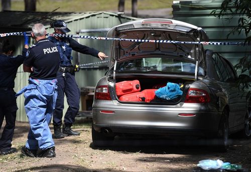 Police at the scene on Friday. (Photo: AAP)