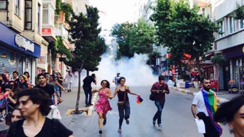 Turkish police reportedly use tear gas to break up Gay Pride march