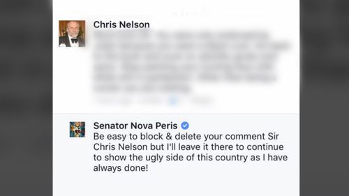 The posts included attacks on the Senator’s Indigenous heritage.