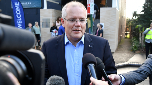 Scott Morrison following his election win