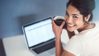 Woman at computer