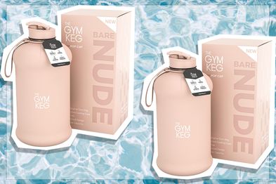 9PR: THE GYM KEG Sports Water Bottle, 2.2L, Bare Nude