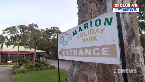 Marion Holiday Park manager Alan Rowett confirmed to 9News Hunter had been refused entry.