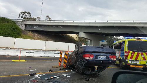 The incident closed one lane of traffic.