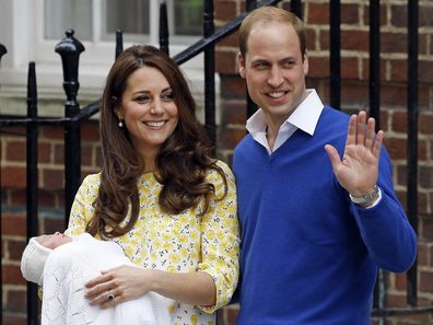 Kate Duchess of Cambridge and Prince William smile as they carry their newborn baby Princess Charlotte from St. Mary's Hospital in London, following the birth. Attention on Princess Kate has reached levels not seen since she married Prince William in a fairy-tale wedding in 2011. An admission from Kate that she altered an official family photo triggered a backlash. 