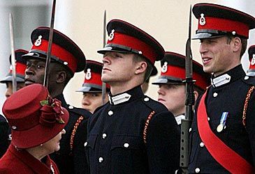 Where did Prince William complete his officer training?