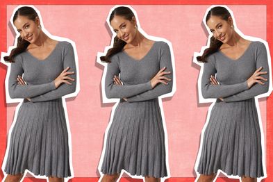 9PR: Koby Knit Dress In Grey Marle