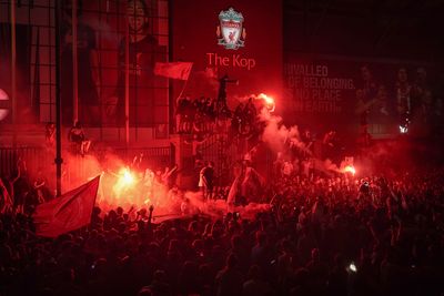 Liverpool FC fans celebrate