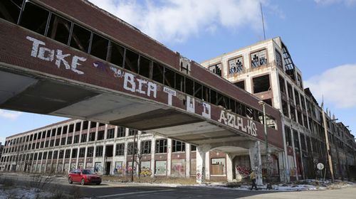 The abandoned Ford manufacturing plant. (AP)