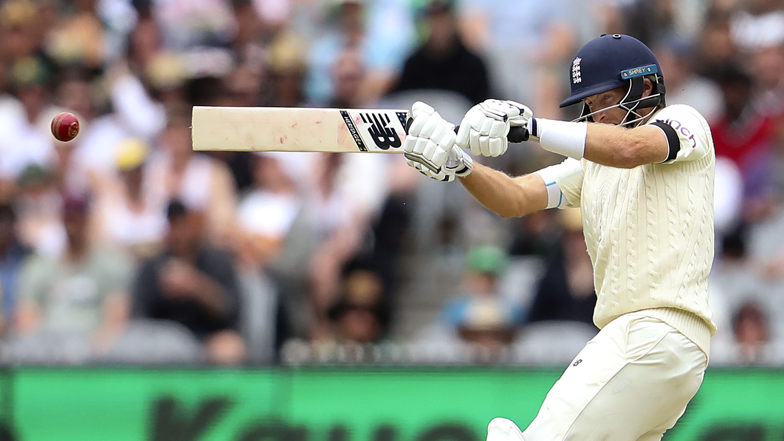 England&#x27;s Joe Root bats against Australia during the third Test.