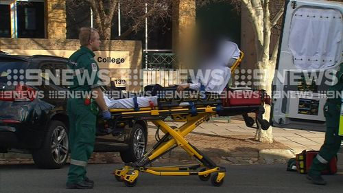 A 17-year-old student was allegedly stabbed in the shoulder at St Dominic's Priory College, an all-girls school in Adelaide. Picture: 9NEWS