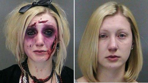 Woman in zombie costume arrested twice in three hours for drink driving