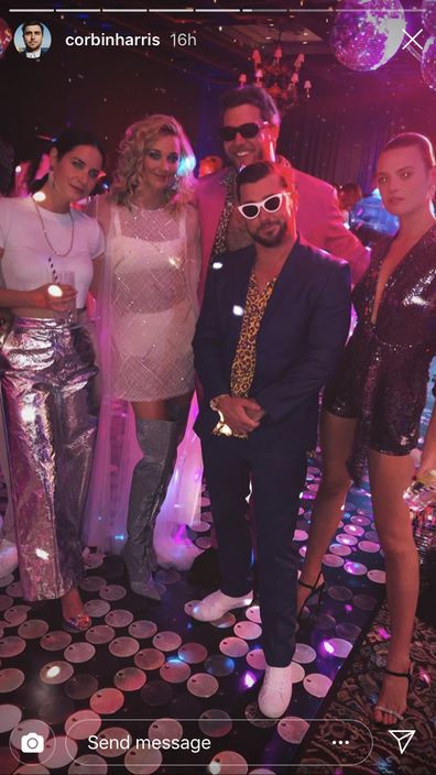 Karl and Jasmine's Studio 54-themed party