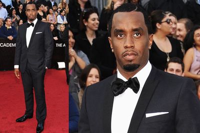 We don't know how Sean Combs (aka Diddy) manages to pull off rapper gear one day, and man of fashion the next, but geez he does a suit well! We're not sure about the goatee action though... shaving mishap, perhaps?