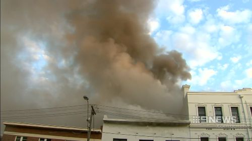 The Albion Hotel fire happened on Monday. (9NEWS)