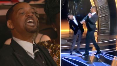 Will Smith storms Oscars stage to slap Chris Rock 