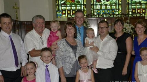 June Nutter (centre) leaves behind a close family.