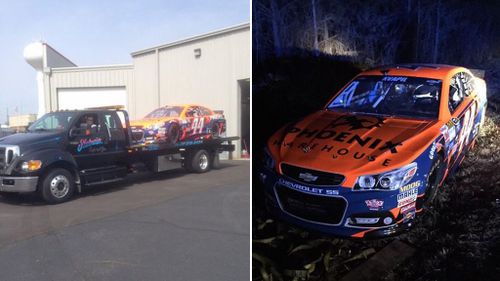 Stolen $320k professional race car found on rural US roadside